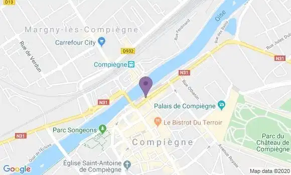 Localisation Le Bistrot des Arts