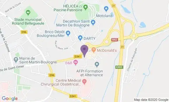 Localisation Restaurant Grill Courtepaille