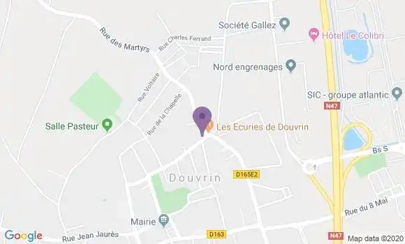 Localisation Restaurant  Les Ecuries de Douvrin