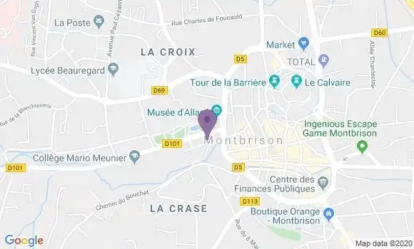 Localisation Restaurant  Le Glacier