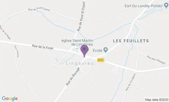 Localisation Restaurant  Le Relais de Lingèvres