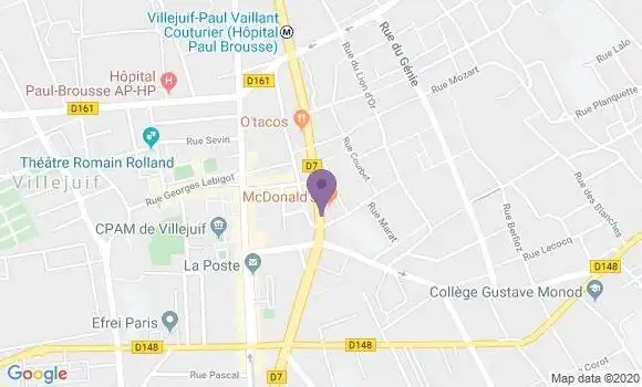 Localisation Fast Food Mc Donald