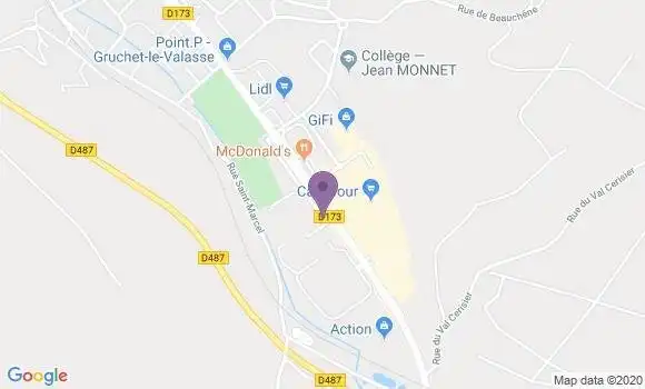Localisation La Brasserie du Valasse