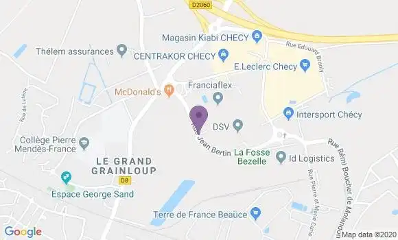 Localisation Fast Food Mc Donald