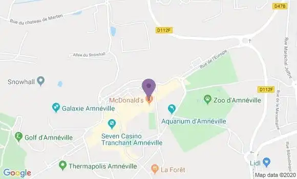 Localisation Fast Food Mc Donald