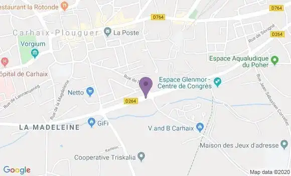 Localisation Fast Food Mc Donald
