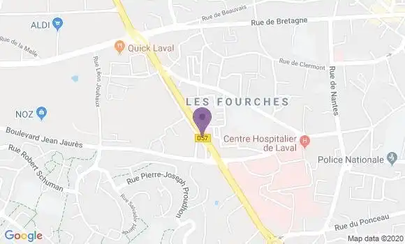 Localisation Fast Food Quick