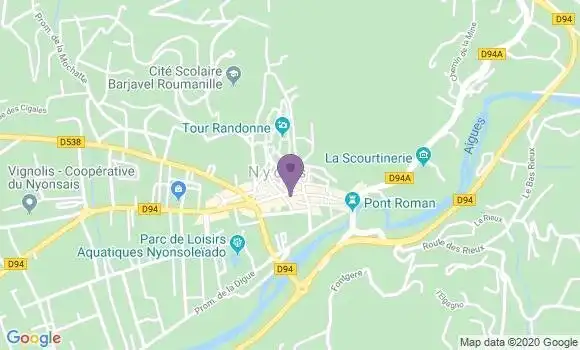 Localisation Pizzeria La Pizza
