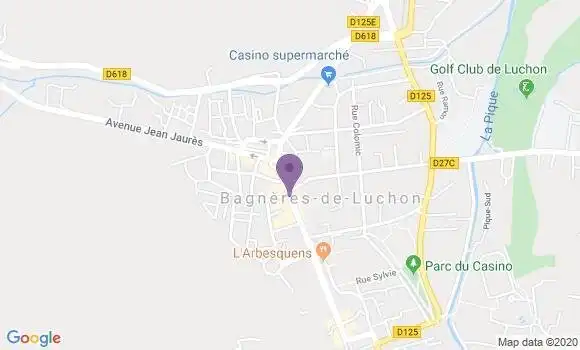 Localisation Pizzeria Lou Pountet