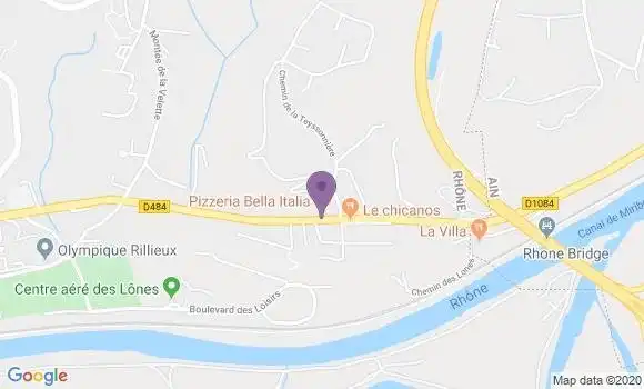 Localisation Pizzeria Bella Italia