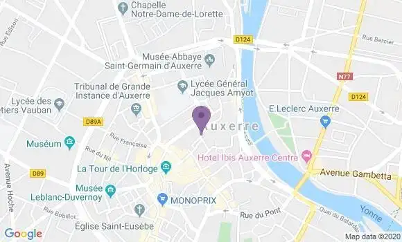 Localisation Pizzeria Le Frascati
