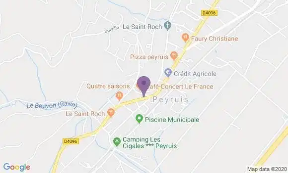 Localisation Pizzeria Les 4 Saisons