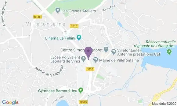 Localisation Pizzeria Le Cyntra