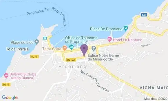 Localisation Pizzeria U Tavonu