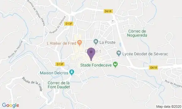 Localisation Pizzeria Le Rimini