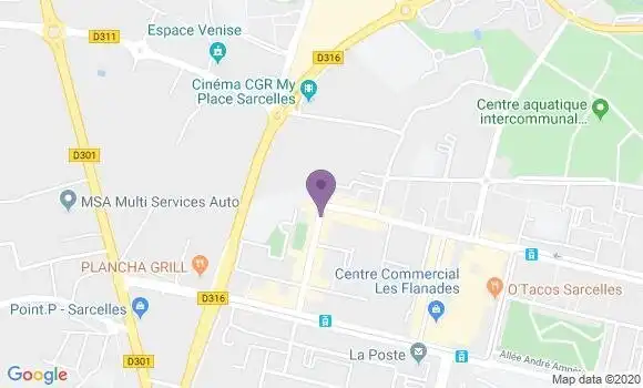 Localisation Pizzeria Pizza Tova