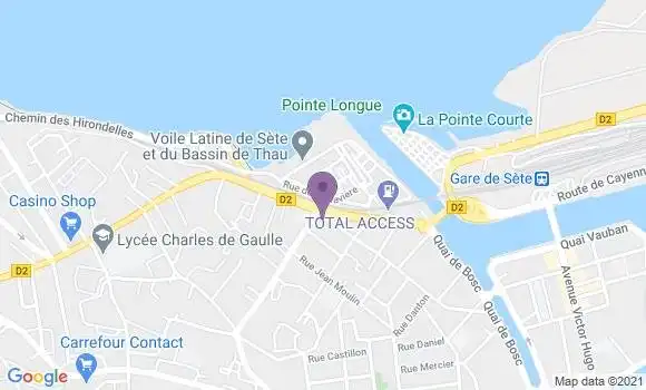 Localisation Restaurant  Tielle Cettoise Chez David