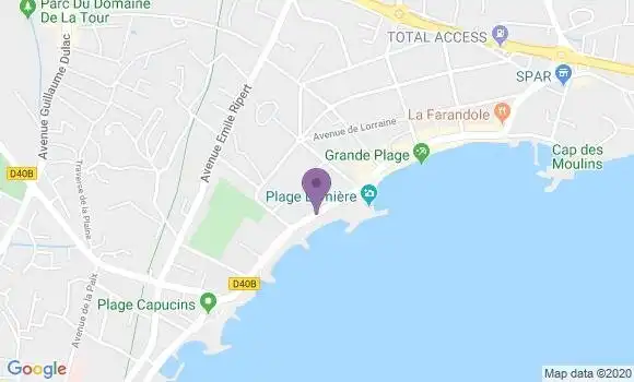 Localisation Pizzeria Le Farniente