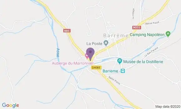 Localisation Pizzeria Les Trois Asses