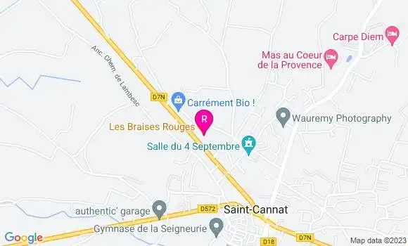Localisation Restaurant  Les Braises Rouges