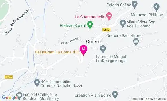 Localisation Restaurant la Corne d