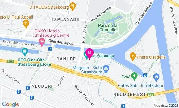 Localisation Restaurant  Le Vaisseau