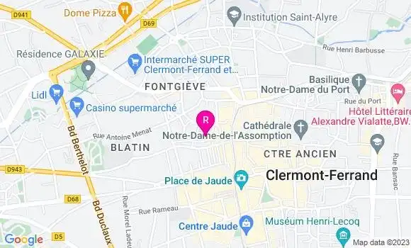 Localisation Restaurant  Le Vernon