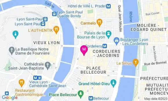 Localisation Le Bistrot de Lyon