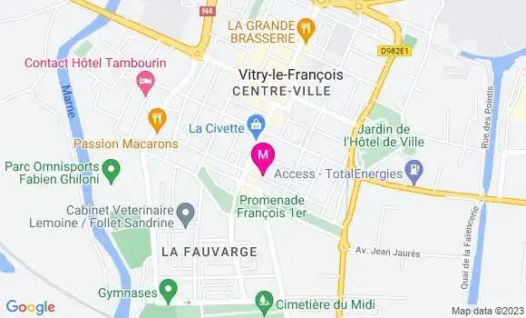 Localisation Restaurant  A la Baraka