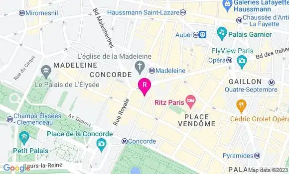 Localisation Restaurant  Chez Monsieur