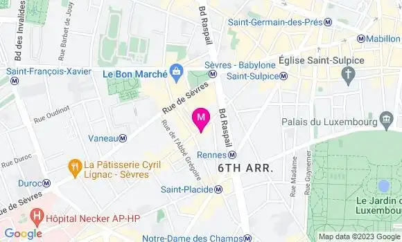 Localisation Restaurant  Le Rousseau