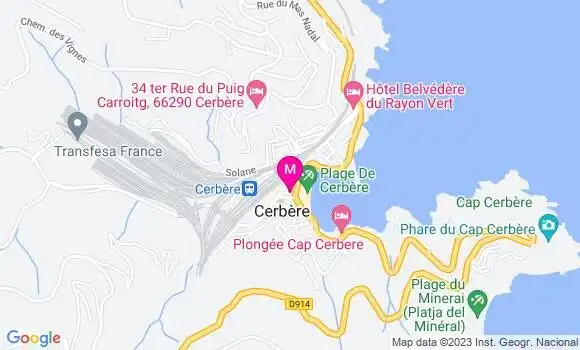 Localisation Restaurant de la Plage