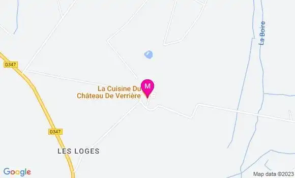 Localisation Restaurant  La Cuisine du Château de Verrière