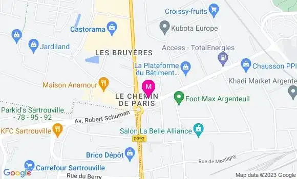 Localisation Restaurant Grill Courtepaille