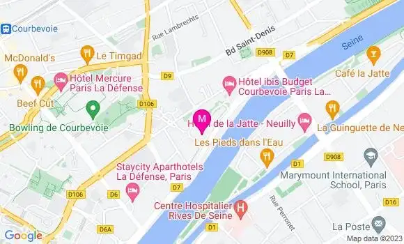 Localisation Restaurant Grill Courtepaille