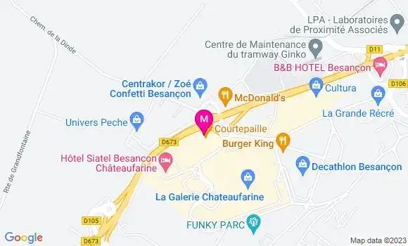 Localisation Restaurant Grill Courtepaille