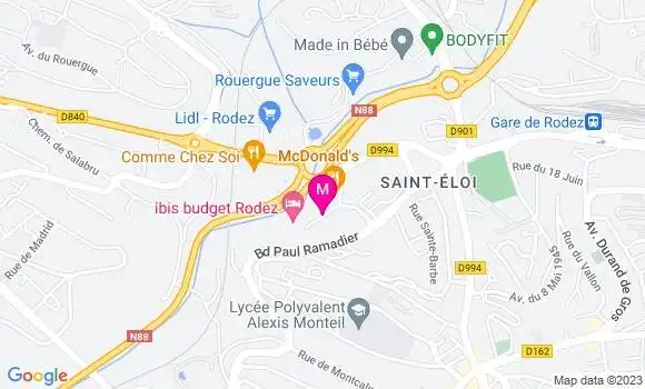 Localisation Restaurant Grill Courtepaille