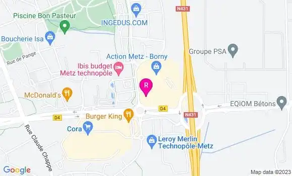 Localisation Restaurant Grill Courtepaille