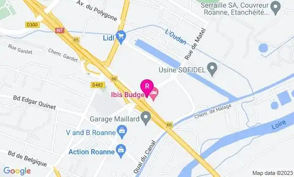 Localisation Restaurant Grill Courtepaille