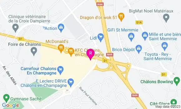 Localisation Restaurant Grill Courtepaille