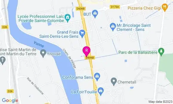 Localisation Restaurant Grill Courtepaille
