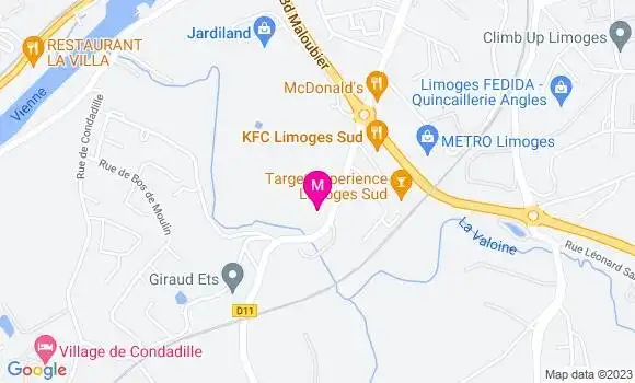 Localisation Restaurant Grill Courtepaille