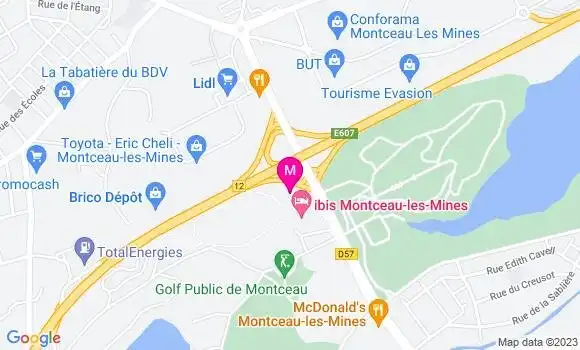 Localisation Restaurant Grill Courtepaille