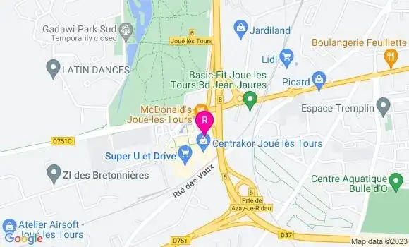 Localisation Restaurant Grill Courtepaille