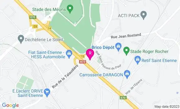 Localisation Restaurant Grill Courtepaille