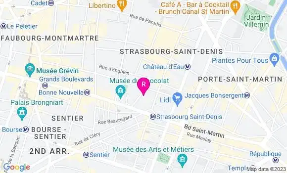 Localisation Restaurant Bar Monsieur le Zinc