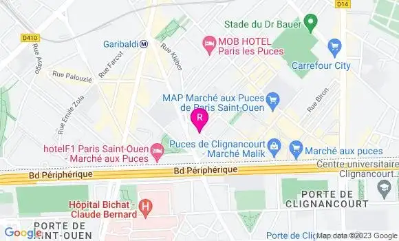 Localisation Restaurant  Chez Yazid