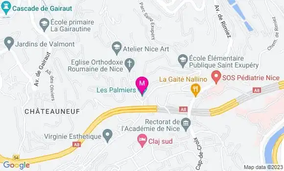 Localisation Restaurant  Les Palmiers