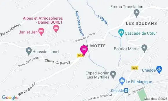 Localisation Restaurant  La Crédence