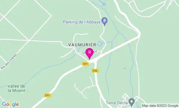 Localisation Restaurant  Le Vaumurier